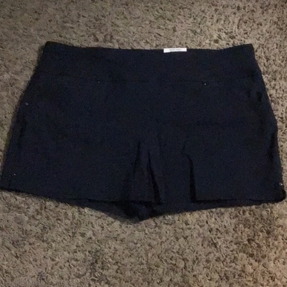 INC Women's Casual Shorts Blue Size 16 Bengaline Slip On Khaki Chino